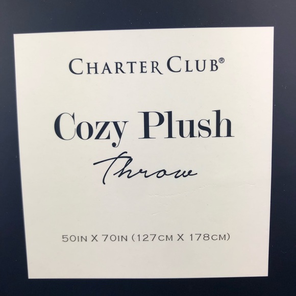 NEW Charter Club Cozy Plush Throw - Picture 3 of 4